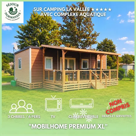 Normandie - - Mobilhome Confort 3ch-6p Avec Clim Et Tv - 5 étoiles - H410